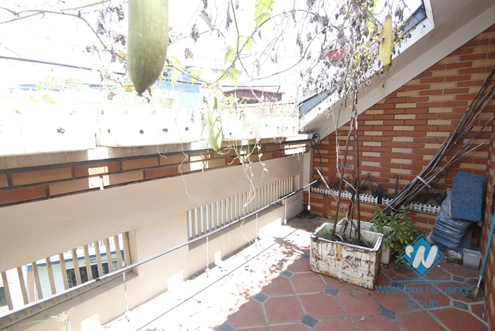Big 05 bedrooms house with yard and nice garden for rent in Ba Dinh area.